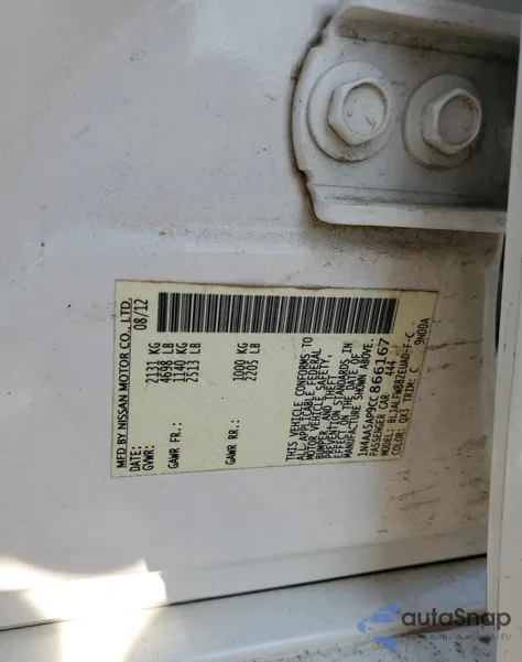 2012 Nissan Maxima S from USA, damaged, VIN 1N4AA5AP9CC866167